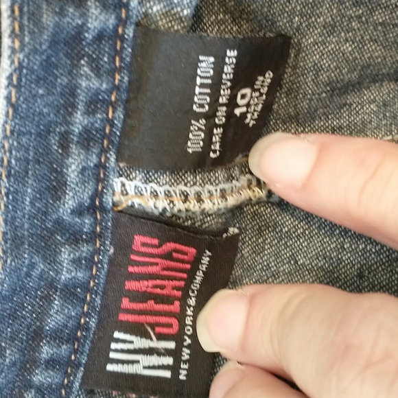 NY jeans denim skater skirt - Picture 3 of 3